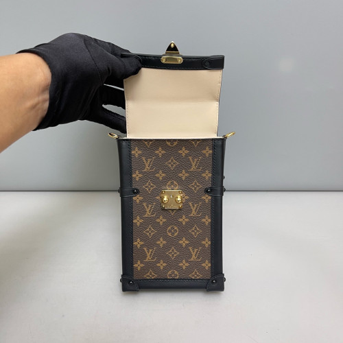 Louis Vuitton Pochette Trunk Verticale Monogram Brown Louis Vuitton Pochette Trunk Verticale Monogram Brown