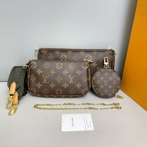 Louis Vuitton Multi Pochette Accessories Monogram Brown