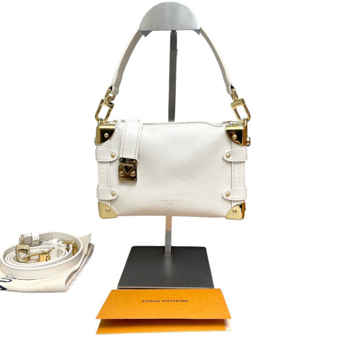 Louis Vuitton Side Trunk Pm Calfskin White