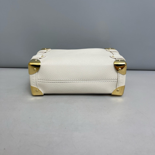 Louis Vuitton Side Trunk Pm Calfskin White