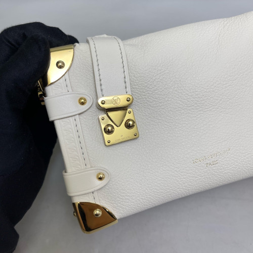 Louis Vuitton Side Trunk Pm Calfskin White