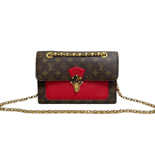 Louis Vuitton Victoire Monogram Red Brown