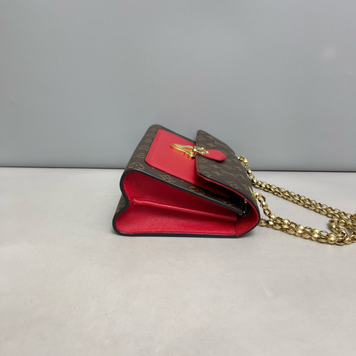 Louis Vuitton Victoire Monogram Red Brown
