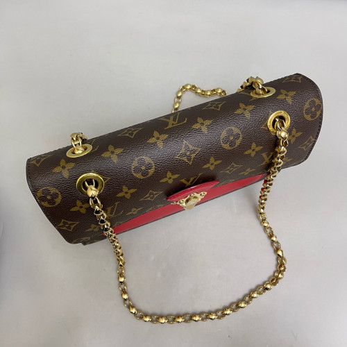 Louis Vuitton Victoire Monogram Red Brown