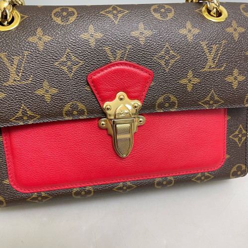 Louis Vuitton Victoire Monogram Red Brown