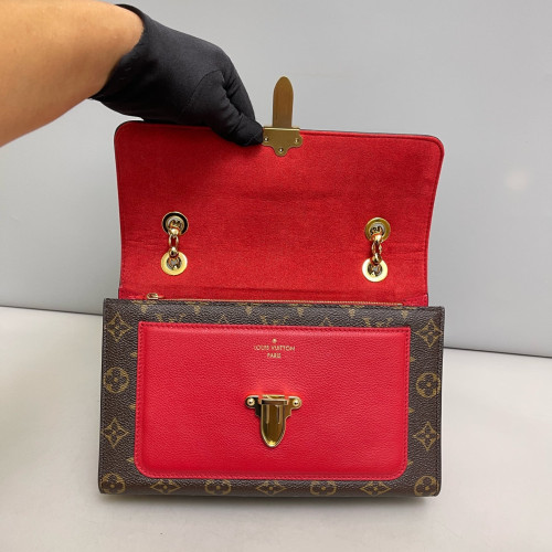 Louis Vuitton Victoire Monogram Red Brown