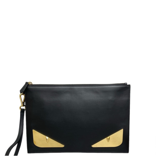 Fendi Clutch Calfskin Black Fendi Clutch Calfskin Black