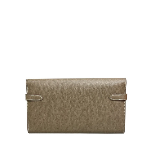 Hermes Kelly Longue Wallet Epsom 18 Etoupe