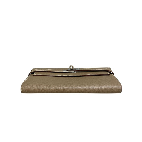 Hermes Kelly Longue Wallet Epsom 18 Etoupe