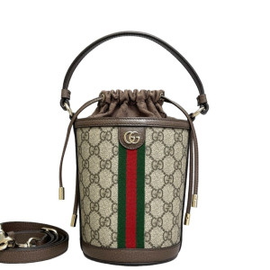 Gucci Bucket GG Supreme Monogram Beige Brown