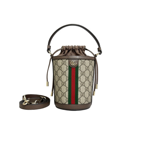 Gucci Bucket GG Supreme Monogram Beige Brown Gucci Bucket GG Supreme Monogram Beige Brown
