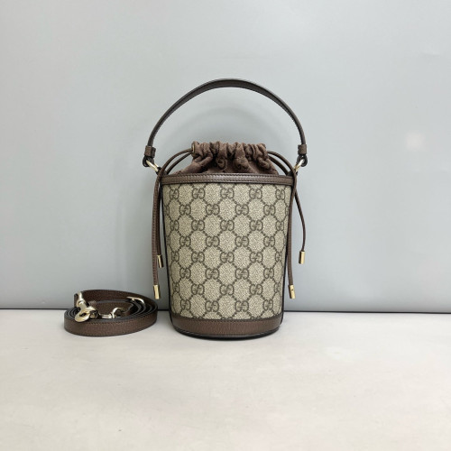 Gucci Bucket GG Supreme Monogram Beige Brown Gucci Bucket GG Supreme Monogram Beige Brown