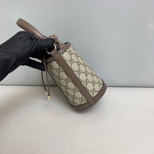 Gucci Bucket GG Supreme Monogram Beige Brown Gucci Bucket GG Supreme Monogram Beige Brown