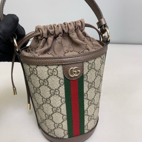 Gucci Bucket GG Supreme Monogram Beige Brown Gucci Bucket GG Supreme Monogram Beige Brown