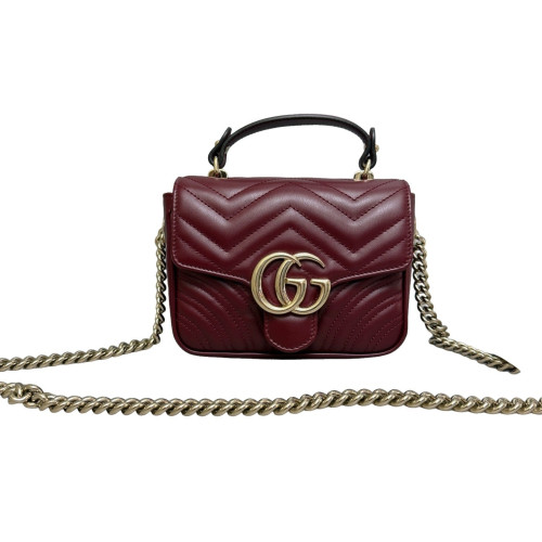 Gucci Messenger Calfskin Burgundy