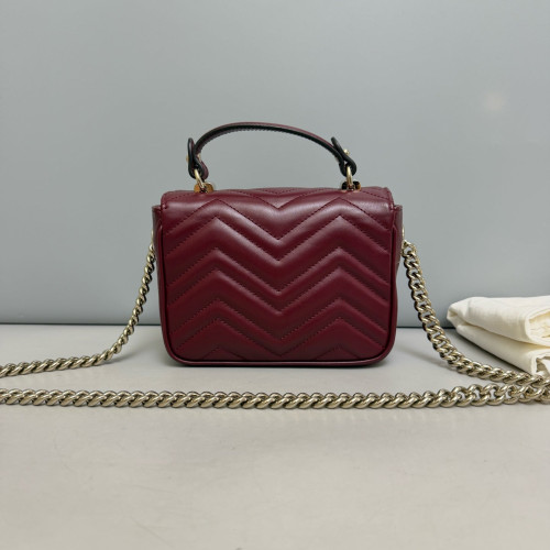 Gucci Messenger Calfskin Burgundy