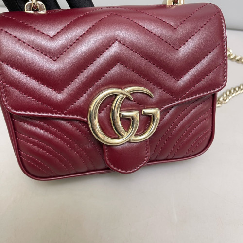 Gucci Messenger Calfskin Burgundy