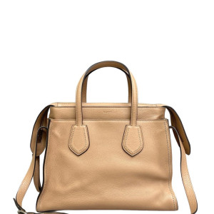 Gucci Handbag Calfskin Natural Tan