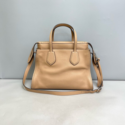 Gucci Handbag Calfskin Natural Tan
