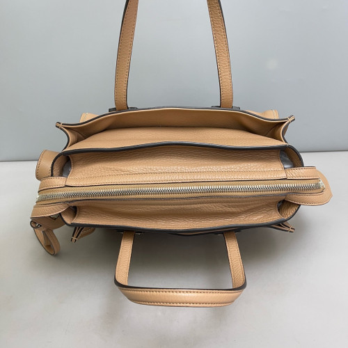 Gucci Handbag Calfskin Natural Tan