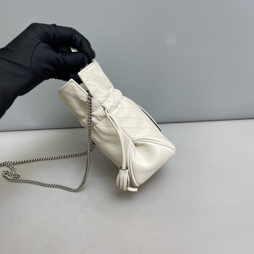 Gucci Blondie Mini Bucket Bag Calfskin White