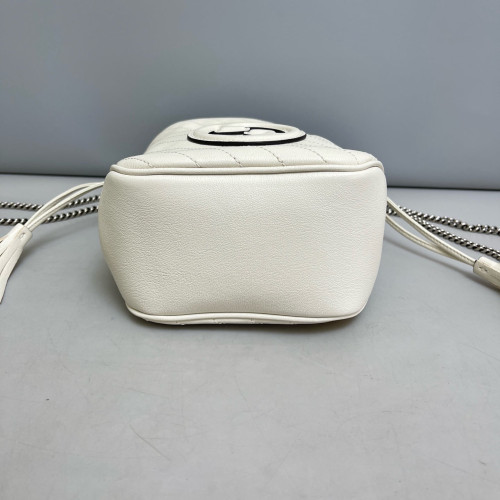 Gucci Blondie Mini Bucket Bag Calfskin White