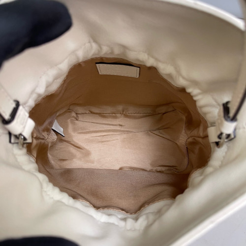 Gucci Blondie Mini Bucket Bag Calfskin White