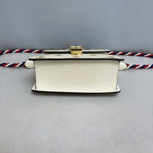 Gucci Mini Sylvie Top Handle Calfskin White