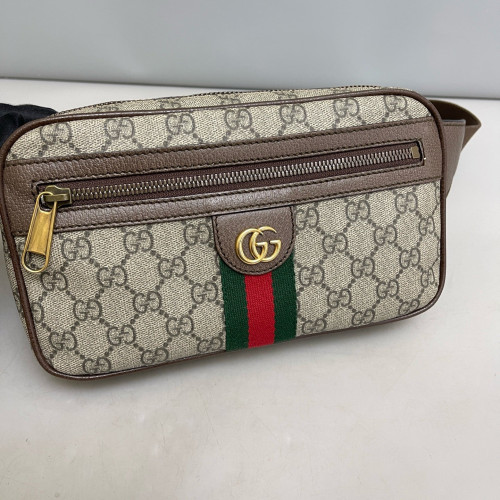 Gucci Medium Ophidia Belt Bag GG Monogram Beige