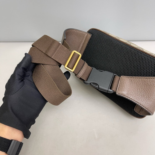 Gucci Medium Ophidia Belt Bag GG Monogram Beige