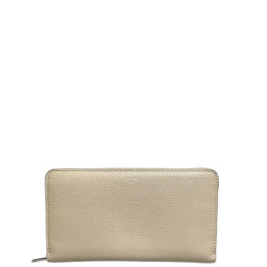 Celine Continental Wallet Grained Calfskin Grey