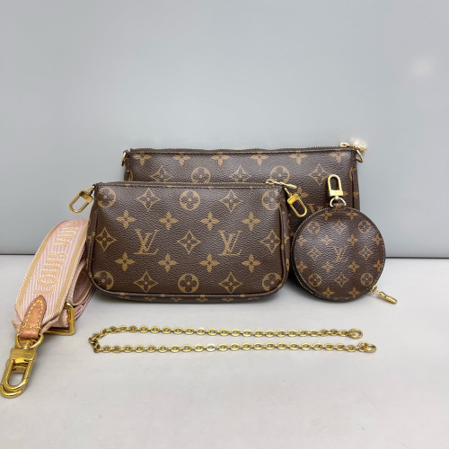 Louis Vuitton Multi Pochette Accessories Monogram Brown
