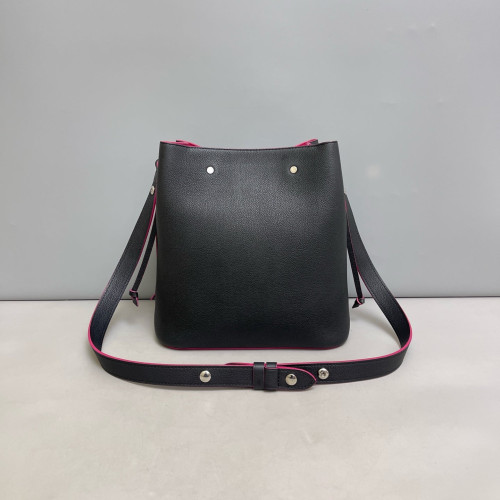 Louis Vuitton Lockme Bucket Calfskin Black Red