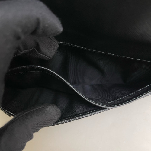 Prada Zip Around Wallet Saffiano Calfskin Black Prada Zip Around Wallet Saffiano Calfskin Black