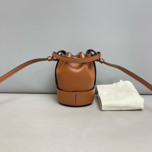 Loewe Nano Balloon Bucket Calfskin Tan