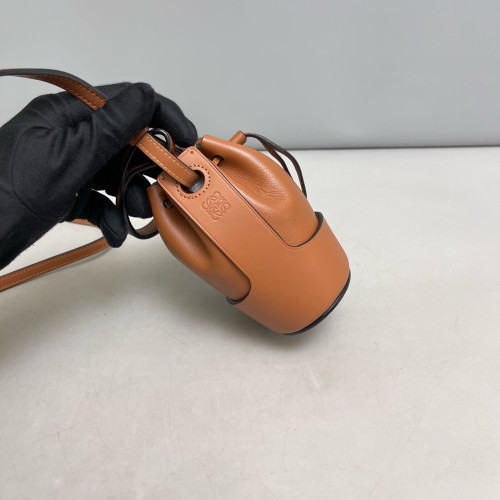 Loewe Nano Balloon Bucket Calfskin Tan