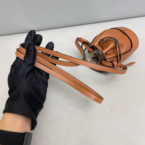 Loewe Nano Balloon Bucket Calfskin Tan