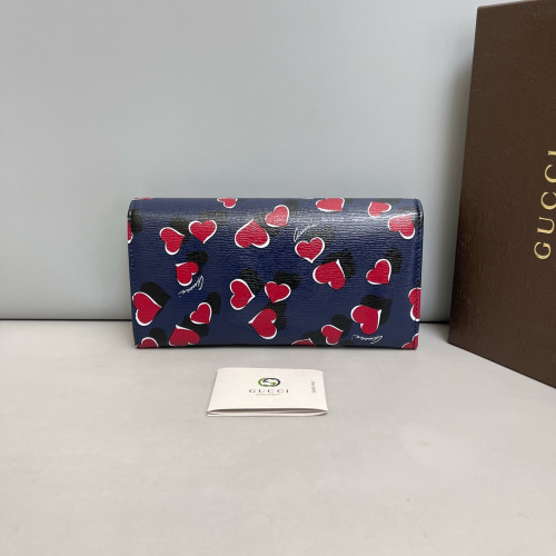 Gucci Continental Wallet Calfskin Dark Blue Gucci Continental Wallet Calfskin Dark Blue