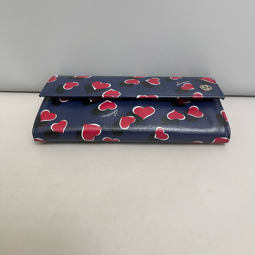 Gucci Continental Wallet Calfskin Dark Blue Gucci Continental Wallet Calfskin Dark Blue