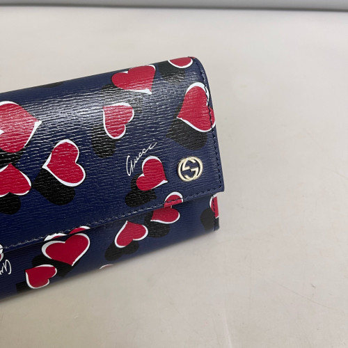 Gucci Continental Wallet Calfskin Dark Blue Gucci Continental Wallet Calfskin Dark Blue