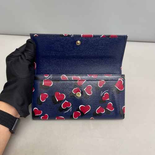 Gucci Continental Wallet Calfskin Dark Blue Gucci Continental Wallet Calfskin Dark Blue