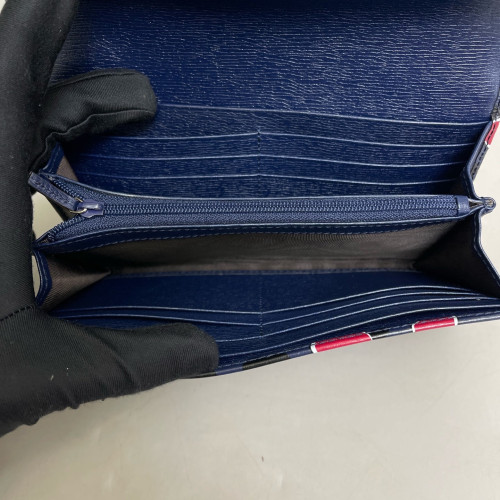 Gucci Continental Wallet Calfskin Dark Blue Gucci Continental Wallet Calfskin Dark Blue