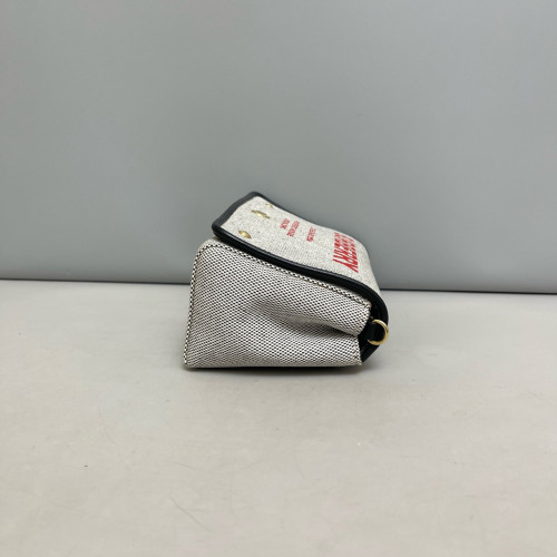 Burberry Crossbody Bag Canvas Calfskin Grey Black