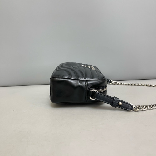 Prada Diagramme Camera Calfskin Black