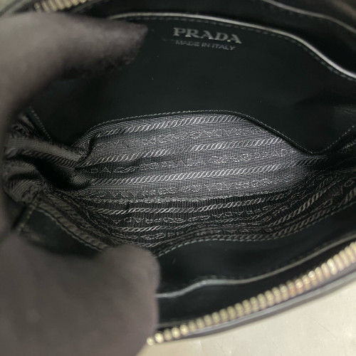 Prada Diagramme Camera Calfskin Black