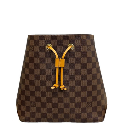 Louis Vuitton Neonoe MM Damier Ebene Brown Yellow