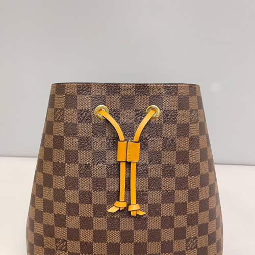 Louis Vuitton Neonoe MM Damier Ebene Brown Yellow