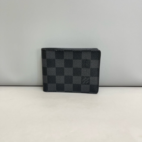 Louis Vuitton Compact Wallet Damier Graphite Black Grey