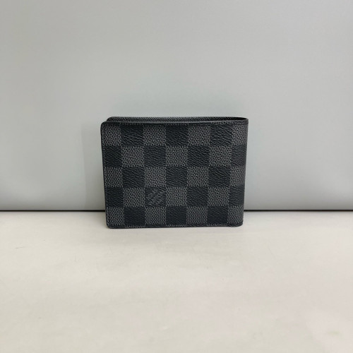 Louis Vuitton Compact Wallet Damier Graphite Black Grey