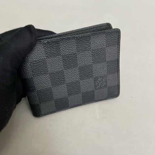 Louis Vuitton Compact Wallet Damier Graphite Black Grey